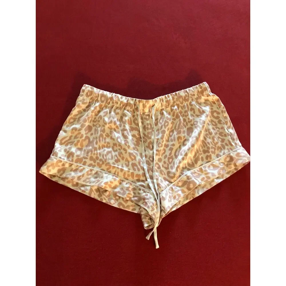 Victoria’s Secret leopard cheetah print comfy cozy lounge pajama sleep shorts